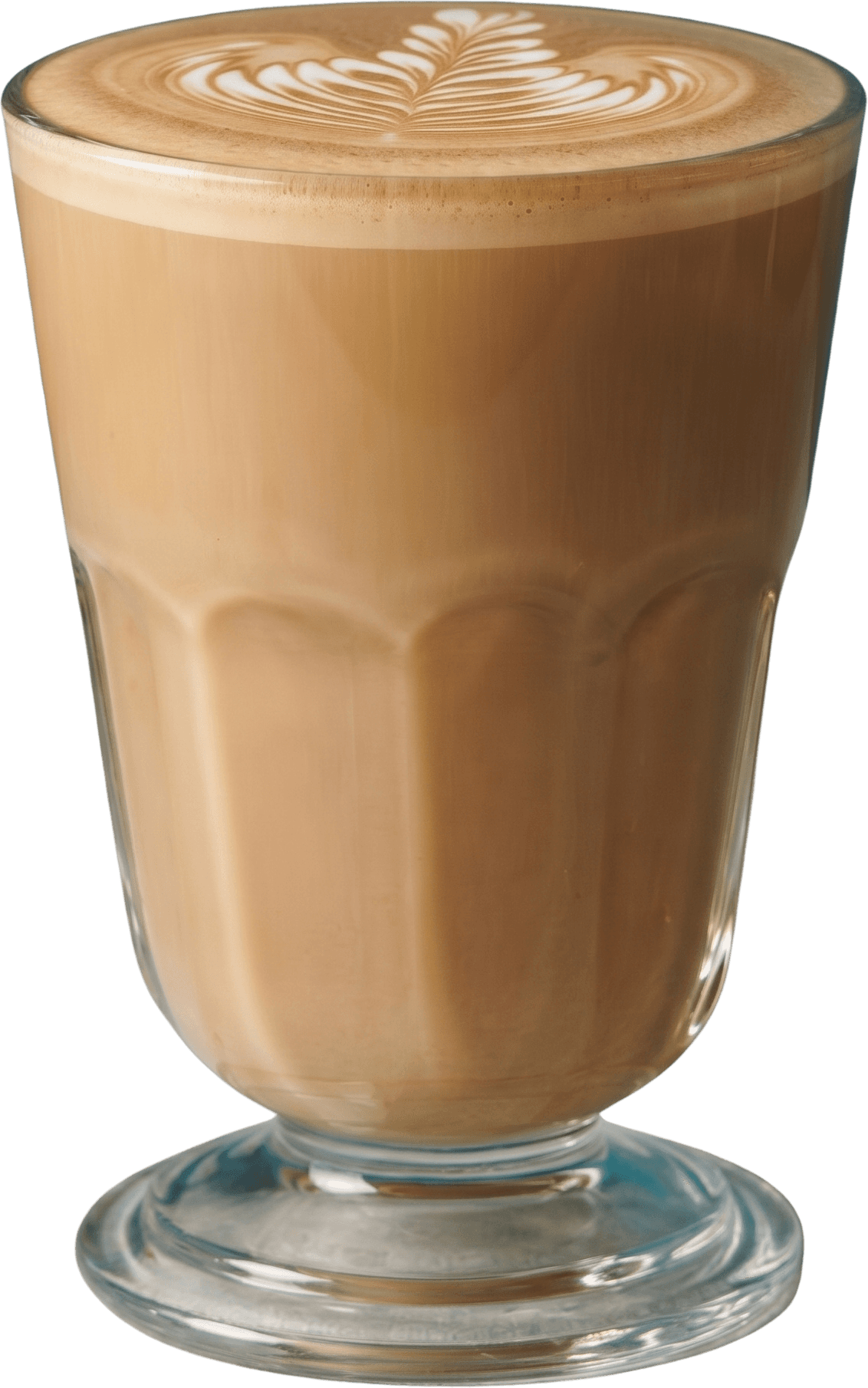 A glass of New Orleans café au lait